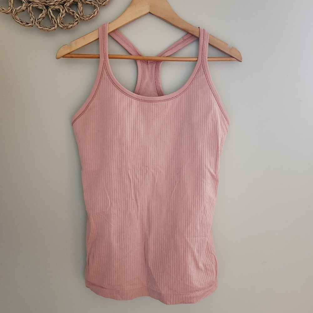 Lululemon Ebb To Street Tank Size 10 Pink